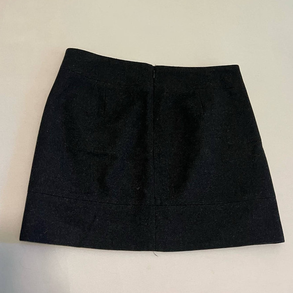 J. Crew Dresses & Skirts - J. Crew Dark Charcoal Wool Mini Skirt 2